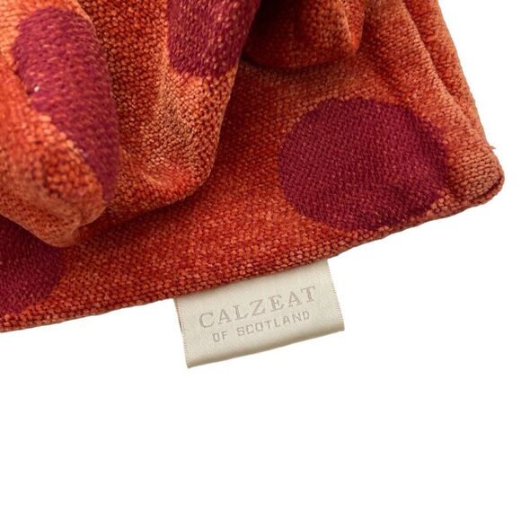 Calzeat of Scotland Throw Pillow Cover in Red and Orange - Picture 6 of 9